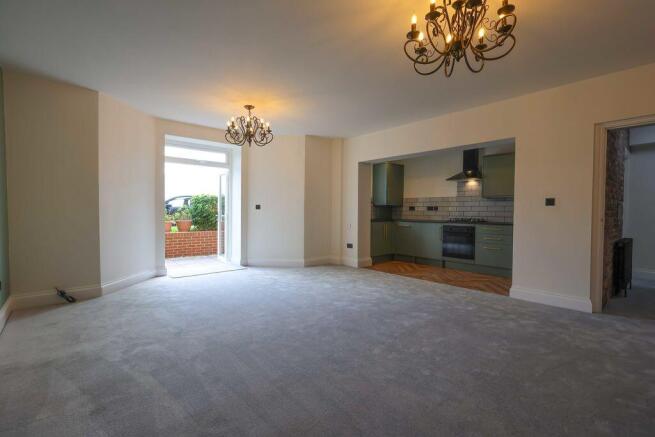 Lounge/Diner into Kitchen