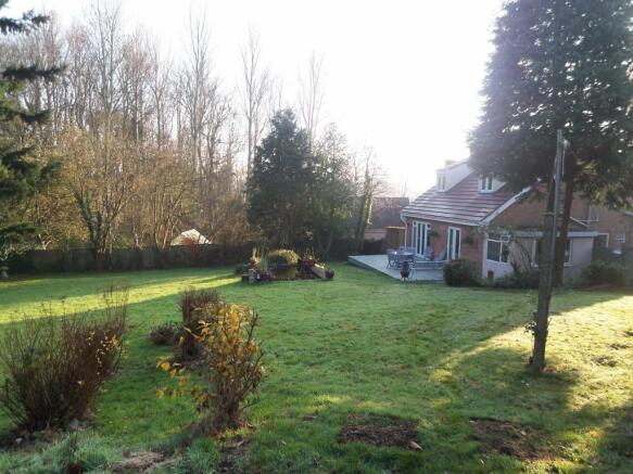 Rear of property