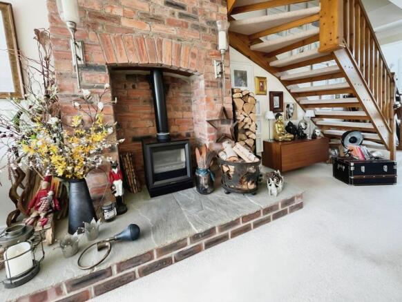 Log Burning Fireplace