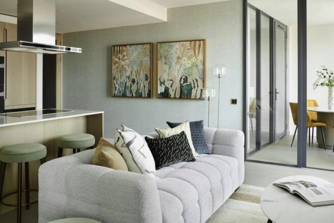 Living, Dining and Kitchen