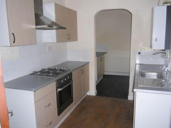 Kitchen leading to