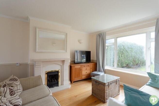 Living room overlooking front garden
