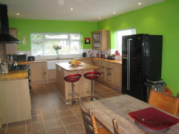 Striking Living Dining Kitchen With High Quality Kitchen Complete With A Range Of Integrated Appliances