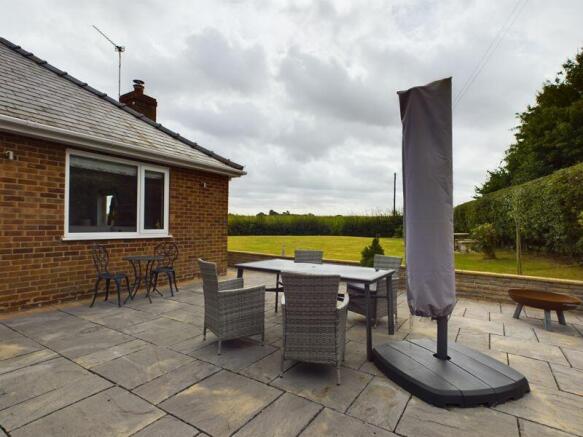 Side patio area