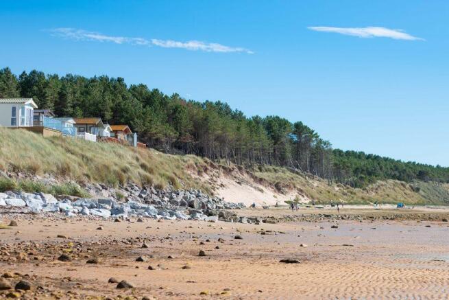 Burghead holiday park with beach access and sea vi
