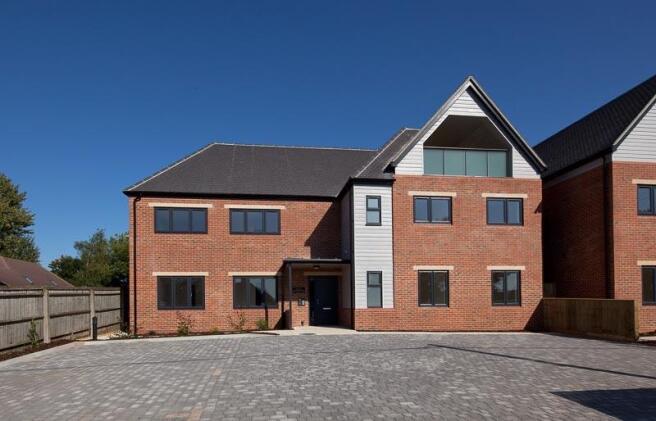 Front of flats