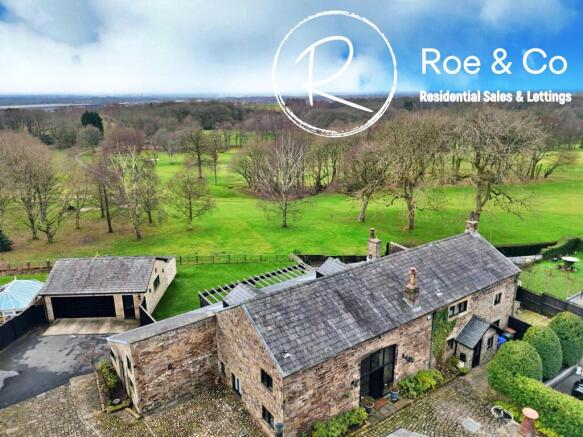 The property, garage & the views to the rear