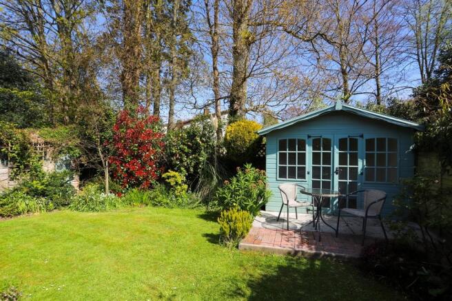 Rear garden and s...