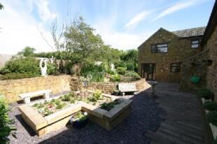 Garden with pond