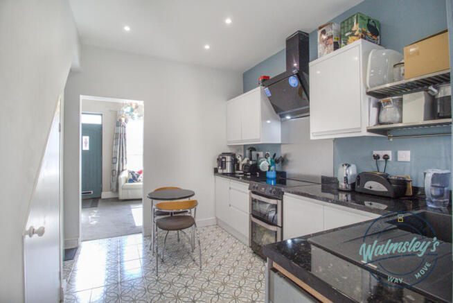 Kitchen dining room towards sitting room