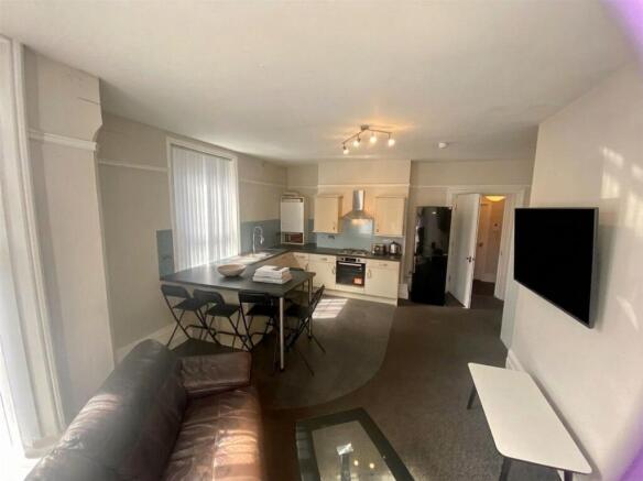 Living Area & Kitchen