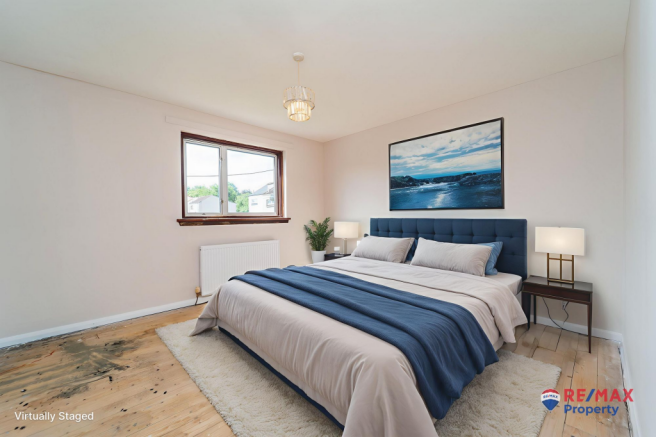 Virtually Staged Primary Bedroom