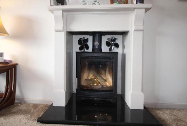 log burning stove