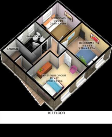 3D Floorplan - First Floor