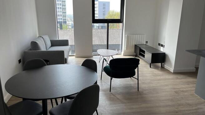 Open plan lounge and
