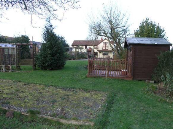 VIEW UP TO COTTAGE