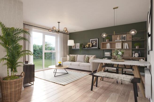 Illustrative image of the Aldbourne living room