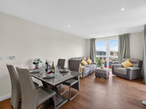 Open plan kitchen,living,dining
