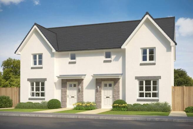 Example of 3 bed semi-detached home, The Craigend 