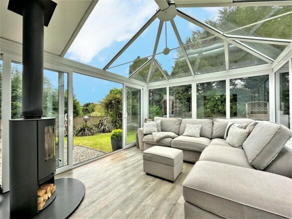 Kitchen Conservatory with Woodburner