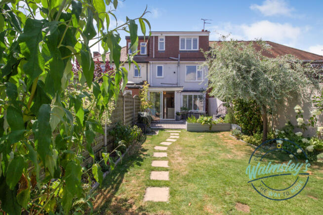 Rear elevation and gardens