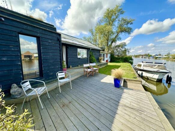 river facing deck