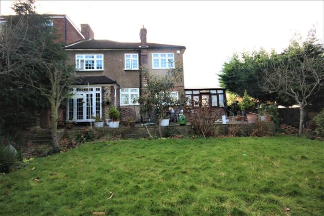 REAR ELEVATION OF PROPERTY: