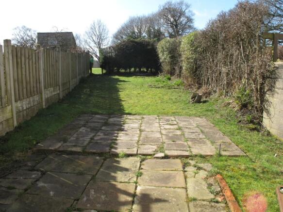 Rear garden area