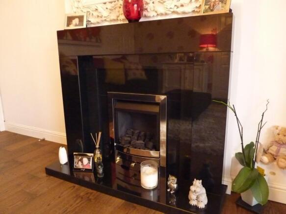 Lounge fireplace