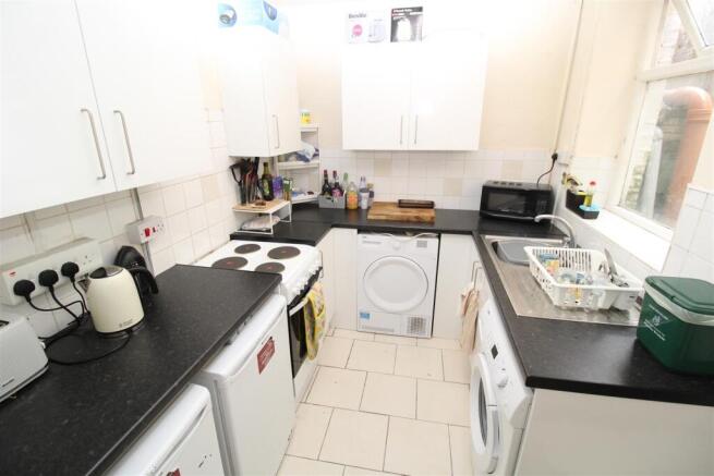 Modern kitchen with ample counter space....