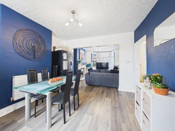 Dining Room through to Lounge