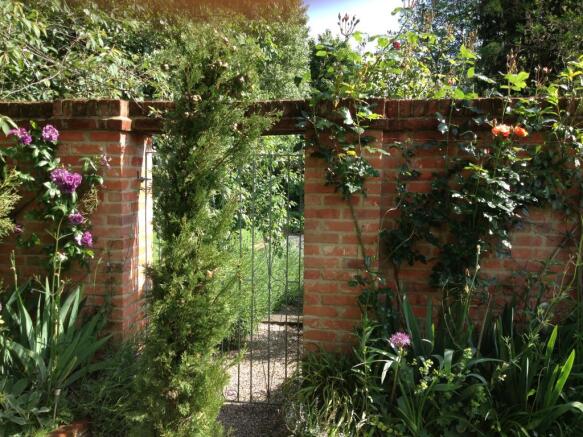 Gate leading to lower garden