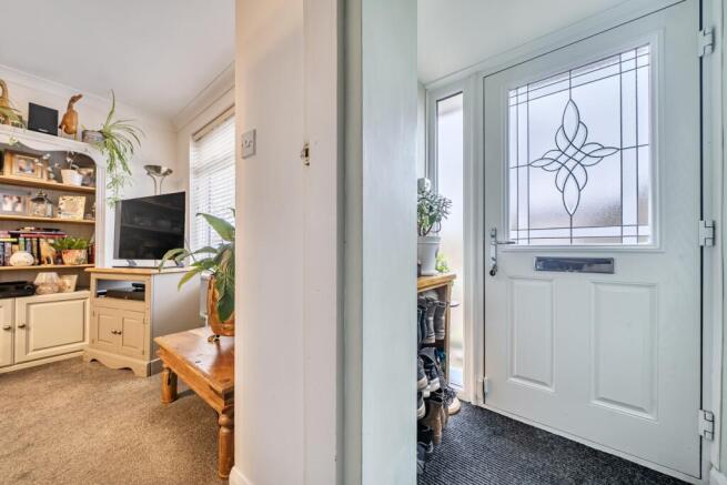 Front door and entrance lobby