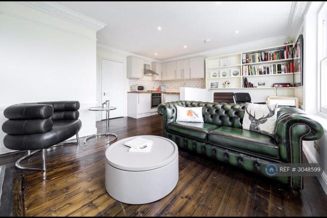 Main Living Room With Kitchen