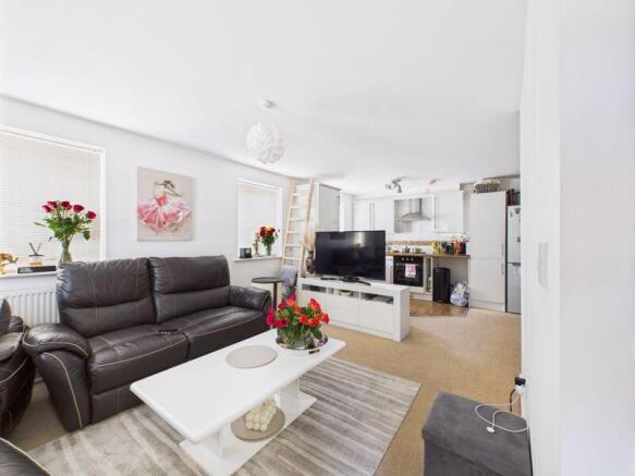 Open plan living dining kitchen