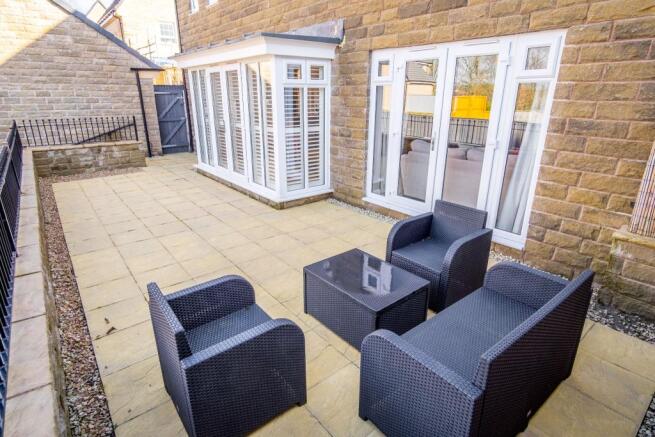 Patio seating area