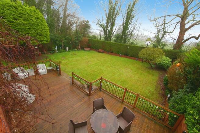 Ariel View Of Rear Garden