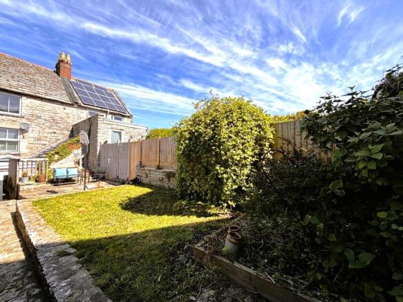 Rear south facing garden