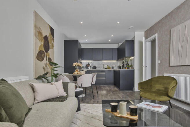 parkside quarter show apartment kitchen living