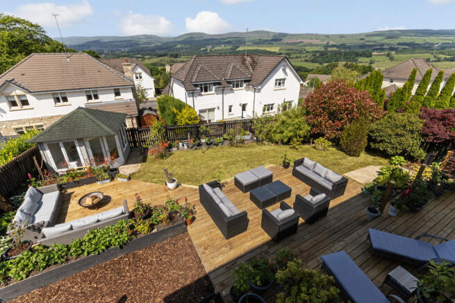 Rear view and garden