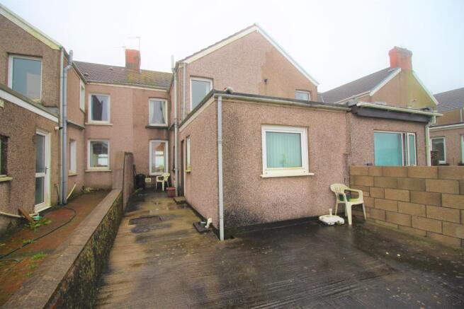 Rear of property
