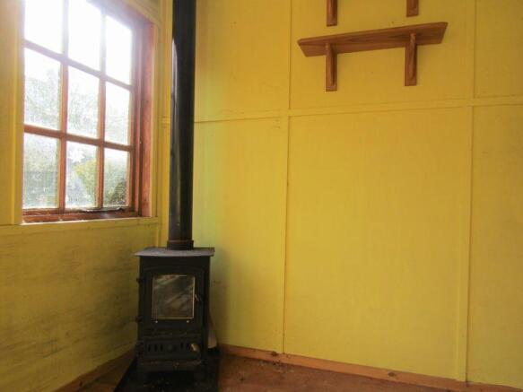 Log burner in ...