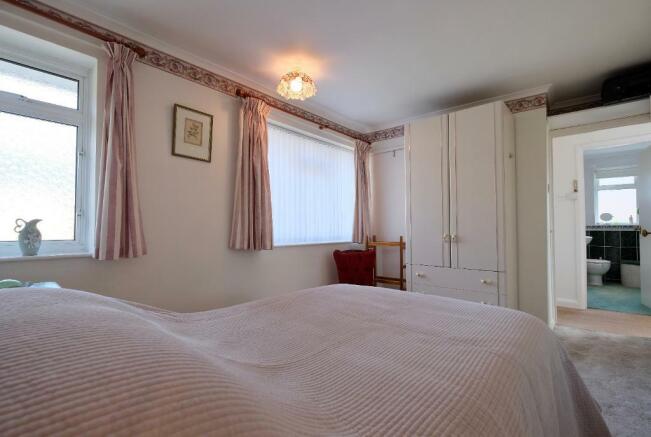 Bedroom 2 with fitted wardrobe