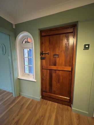 Front door internal with arch window