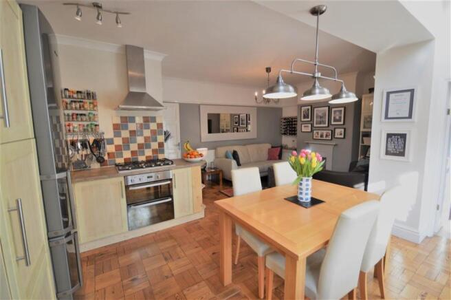 open plan kitchen