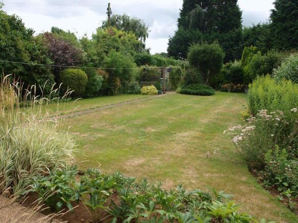 Rear garden section