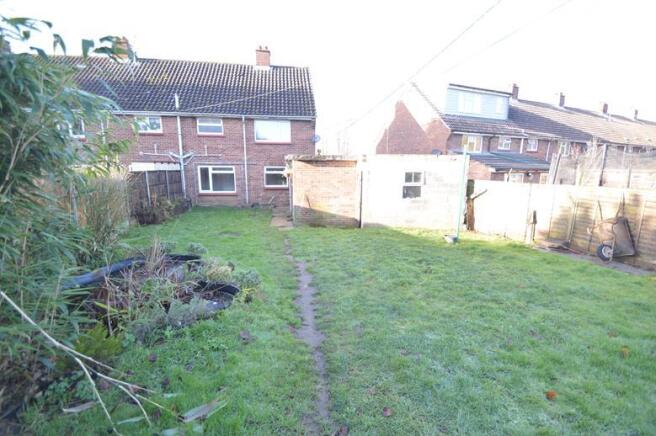 Rear of property
