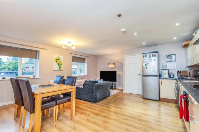 open plan kitchen, d