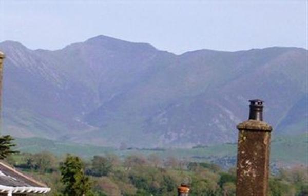 View from the upstairs windows towards the Lakeland fells.
