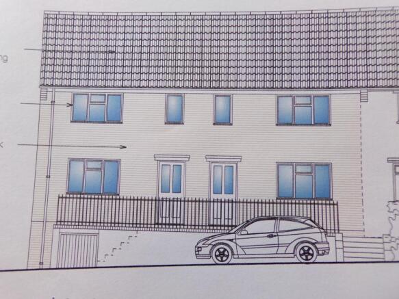 Front elevation draw
